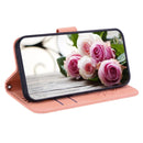 For Motorola Moto G62 5G Butterfly Rose Embossed Leather Phone Case(Pink)