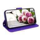 For Motorola Moto G62 5G Butterfly Rose Embossed Leather Phone Case(Purple)