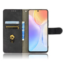 For vivo X70 Skin Feel Magnetic Flip Leather Phone Case(Black)