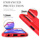 For Huawei Honor 9X / 9X Pro Carbon Fiber Protective Case with 360 Degree Rotating Ring Holder(Red)