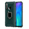 For Huawei Honor 10i / 20i Carbon Fiber Protective Case with 360 Degree Rotating Ring Holder(Green)