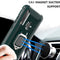 For Huawei Honor 10i / 20i Carbon Fiber Protective Case with 360 Degree Rotating Ring Holder(Green)
