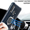 For Huawei Honor 10i / 20i Carbon Fiber Protective Case with 360 Degree Rotating Ring Holder(Blue)