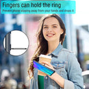 For Huawei Honor 10i / 20i Carbon Fiber Protective Case with 360 Degree Rotating Ring Holder(Blue)