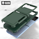 For Samsung Galaxy Z Flip4 PC + TPU Phone Case(Dark Green)