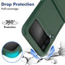 For Samsung Galaxy Z Flip4 PC + TPU Phone Case(Dark Green)