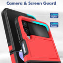 For Samsung Galaxy Z Flip4 PC + TPU Phone Case(Red)