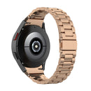 For Samsung Galaxy Watch 5 40mm Three Strains Steel Watch Band(Rose Gold)