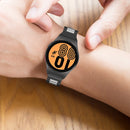 For Samsung Galaxy Watch 5 40mm Three Strains Steel Watch Band(Rose Gold)