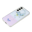 For Samsung Galaxy S22 5G Bronzing Butterfly Flower Phone Case(Peach Blossoms)