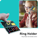 For Samsung Galaxy Fold4 5G Sliding Camera Design Ring Holder TPU Phone Case(Blue)