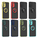 For Motorola Moto G52 Q Shadow 1 Series TPU + PC Phone Case with Ring Holder(Royal Blue)