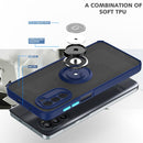 For Motorola Moto G52 Q Shadow 1 Series TPU + PC Phone Case with Ring Holder(Royal Blue)
