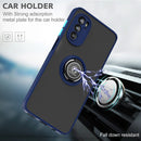 For Motorola Moto G52 Q Shadow 1 Series TPU + PC Phone Case with Ring Holder(Royal Blue)