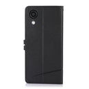 For Samsung Galaxy A03 Core Cross Texture Horizontal Flip Leather Phone Case(Black)
