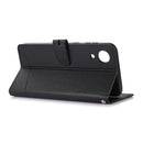 For Samsung Galaxy A03 Core Cross Texture Horizontal Flip Leather Phone Case(Black)