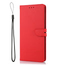 For Samsung Galaxy A03 Core Cross Texture Horizontal Flip Leather Phone Case(Red)