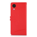 For Samsung Galaxy A03 Core Cross Texture Horizontal Flip Leather Phone Case(Red)