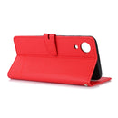 For Samsung Galaxy A03 Core Cross Texture Horizontal Flip Leather Phone Case(Red)