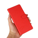 For Samsung Galaxy A03 Core Cross Texture Horizontal Flip Leather Phone Case(Red)