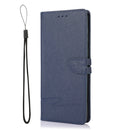 For Samsung Galaxy A03 Core Cross Texture Horizontal Flip Leather Phone Case(Dark Blue)