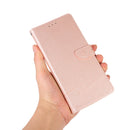 For Samsung Galaxy A03 Core Cross Texture Horizontal Flip Leather Phone Case(Pink)