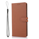 For Samsung Galaxy A03 Core Cross Texture Horizontal Flip Leather Phone Case(Brown)