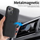 Magnetic Detachable Leather Phone Case For iPhone 14 Max(Black)