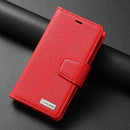 Magnetic Detachable Leather Phone Case For iPhone 14 Max(Red)