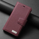 Magnetic Detachable Leather Phone Case For iPhone 14 Max(Purple)