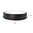42cm LED Light Electric Rotating Display Stand Turntable, Power Plug:UK Plug(Black)