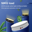 42cm LED Light Electric Rotating Display Stand Turntable, Power Plug:UK Plug(Black)