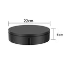 22cm Charging Rotating Display Stand Video Shooting Turntable, Load: 50kg, Power Plug:AU Plug(Black)