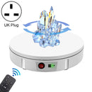 30cm Charging Rotating Display Stand Video Shooting Turntable, Load: 100kg, Power Plug:UK Plug(White)