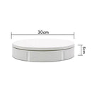 30cm Charging Rotating Display Stand Video Shooting Turntable, Load: 100kg, Power Plug:UK Plug(White)