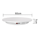 60cm Charging Rotating Display Stand Video Shooting Turntable, Load: 100kg, Power Plug:US Plug(White)