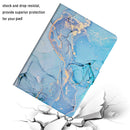 For Amazon Kindle Paperwhite 4 / 3 / 2 / 1 Marble Pattern Smart Leather Tablet Case(Blue)