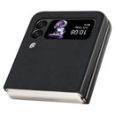 For Samsung Galaxy Z Flip4 Lambskin Texture MagSafe Magnetic Phone Case(Black)