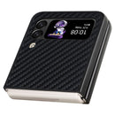 For Samsung Galaxy Z Flip4 Carbon Fiber Texture MagSafe Magnetic Phone Case(Black)