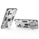 For vivo iQOO 10 Supersonic PC + TPU Shock-proof Protective Phone Case with Holder(Silver)