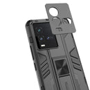 For vivo iQOO 10 Supersonic PC + TPU Shock-proof Protective Phone Case with Holder(Silver)