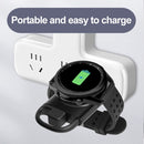 T09-S Dual USB Portable Wireless Smart Watch Charger for Samsung Watch Series(Black)