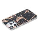 For iPhone 14 Pro Electroplating Soft TPU Phone Case(Black Gold)