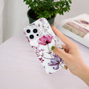 For iPhone 14 Pro Electroplating Soft TPU Phone Case(Lotus)