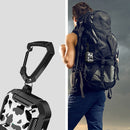 Two-Tone Printed Earphone Case with Switch Lock & Carabiner For AirPods Pro(Black + Camouflage Gray)
