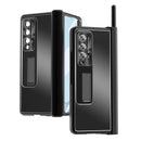 For Samsung Galaxy Z Fold4 Aluminum Alloy Double Hinge Shockproof Phone Protective Case(Black)