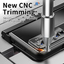 For Samsung Galaxy Z Fold4 Aluminum Alloy Double Hinge Shockproof Phone Protective Case(Black)