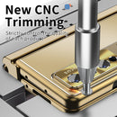 For Samsung Galaxy Z Fold4 Aluminum Alloy Double Hinge Shockproof Phone Protective Case(Gold)
