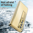 For Samsung Galaxy Z Fold4 Aluminum Alloy Double Hinge Shockproof Phone Protective Case(Gold)