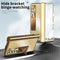 For Samsung Galaxy Z Fold4 Aluminum Alloy Double Hinge Shockproof Phone Protective Case(Champagne Gold)